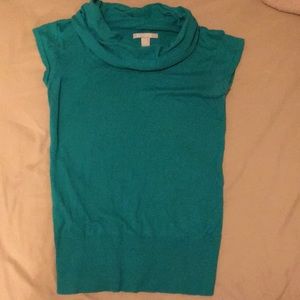 Banana Republic green cowl-neck blouse
